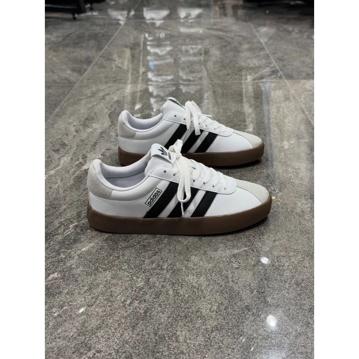 Adidas VL Court 2.0 Beyaz Siyah Kahve Taban