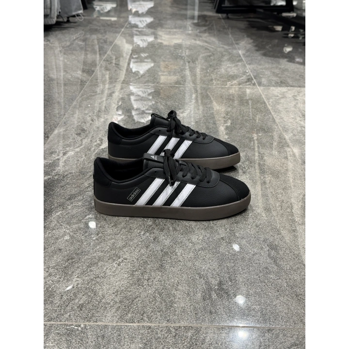 Adidas Vl Court 3.0 Deri Siyah Beyaz