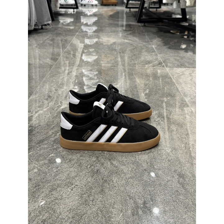 Adidas Vl Court 3.0 Süet Siyah Beyaz