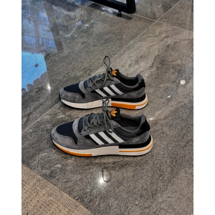 Adidas ZX 500 RM Gri Beyaz Turuncu Taban