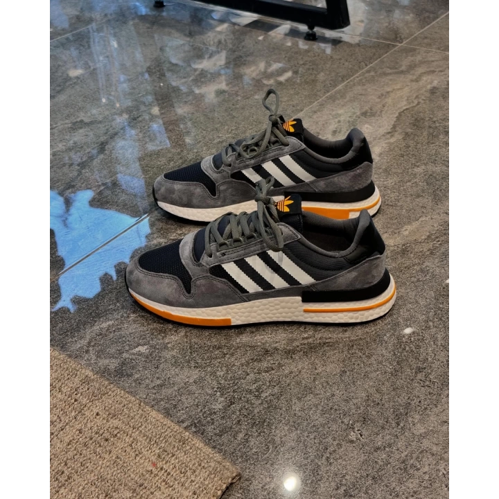 Adidas ZX 500 RM Gri Beyaz Turuncu Taban