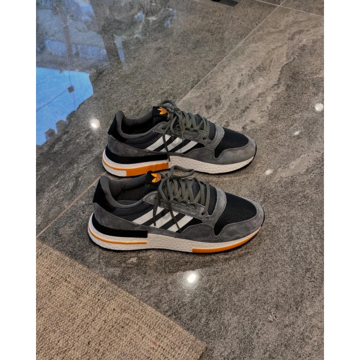 Adidas ZX 500 RM Gri Beyaz Turuncu Taban