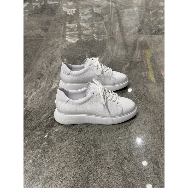 Canyon Beyaz Beyaz Detaylı Deri Sneaker