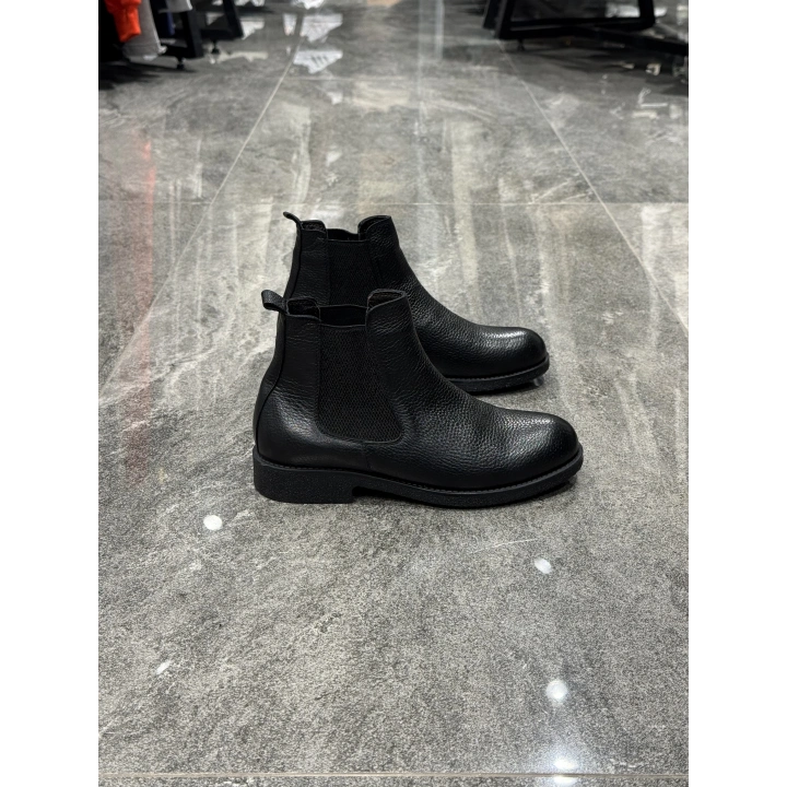 Chelsea Siyah Deri Bot