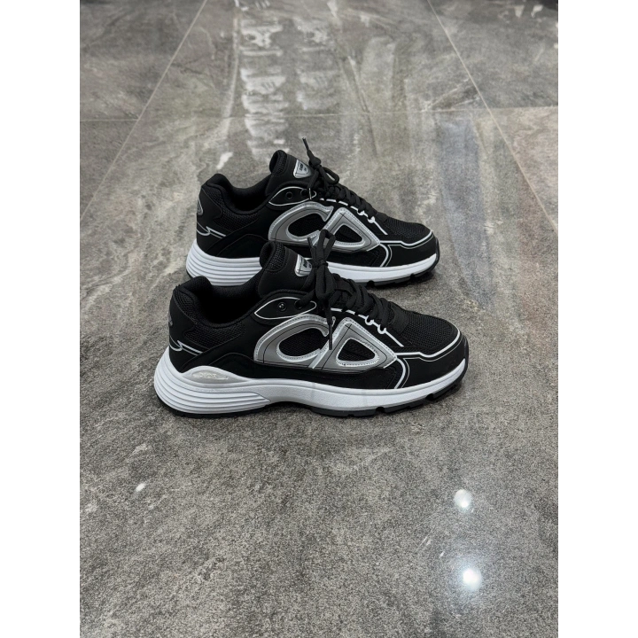 Christian Dior B30 Siyah Gri Spor Ayakkabı