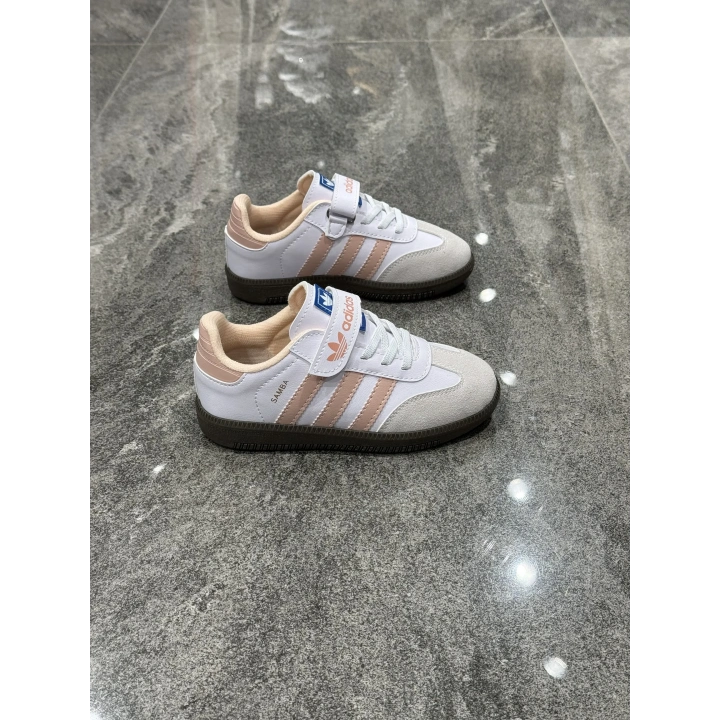 Çocuk Adidas Samba Beyaz Pembe