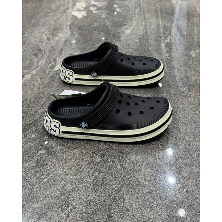 Crocs Siyah Çizgi Detaylı Terlik