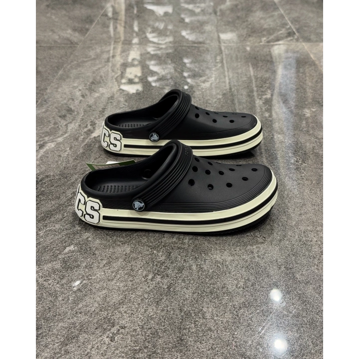 Crocs Siyah Çizgi Detaylı Terlik