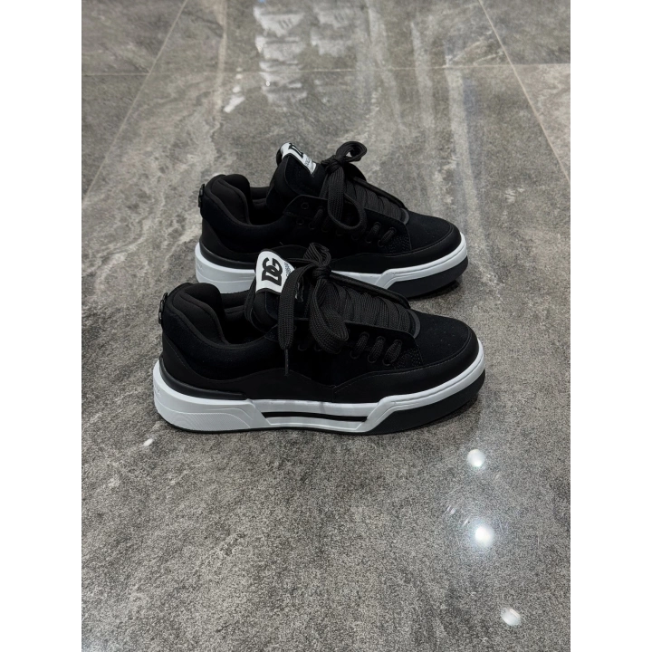 Dolce Gabbana Manteca Siyah Beyaz Detaylı Spor Ayakkabı