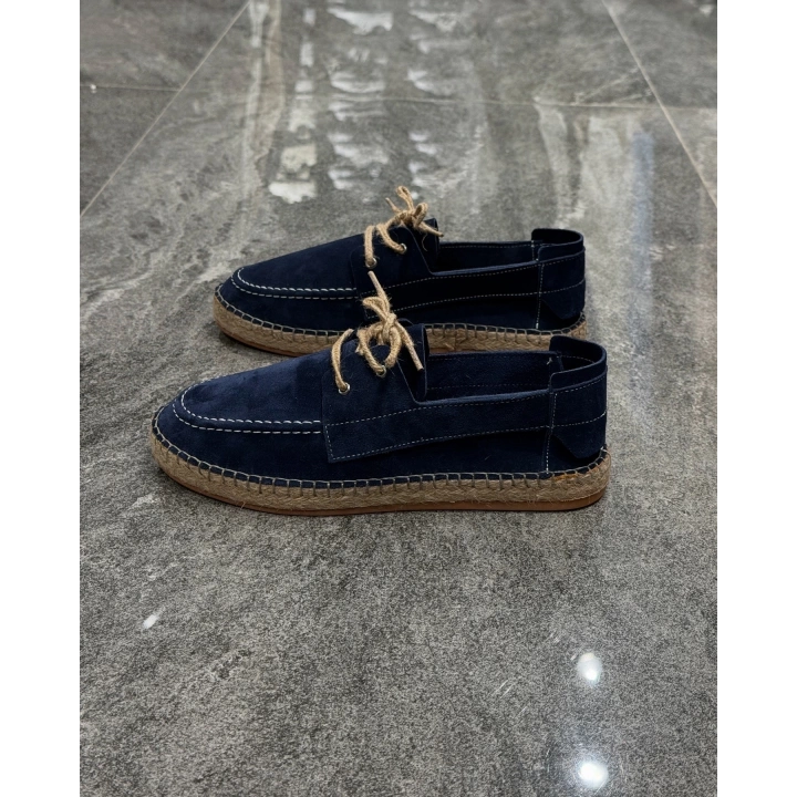 Erkek Espadril Laci Bağcık Detaylı Loafer Ayakkabı