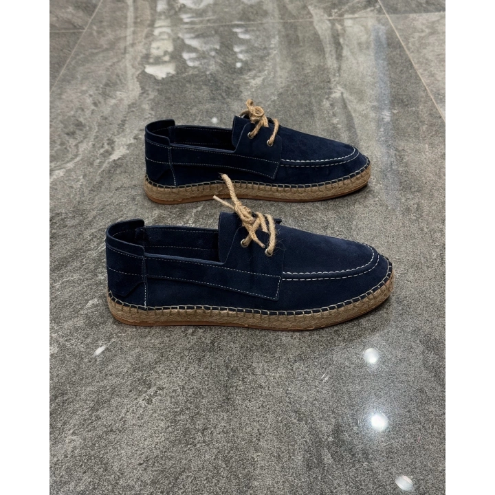Erkek Espadril Laci Bağcık Detaylı Loafer Ayakkabı