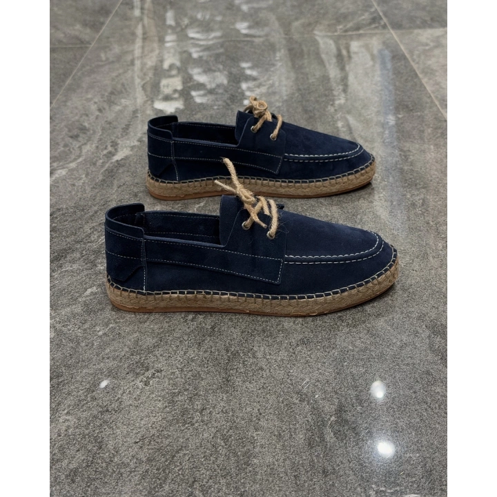 Erkek Espadril Laci Bağcık Detaylı Loafer Ayakkabı