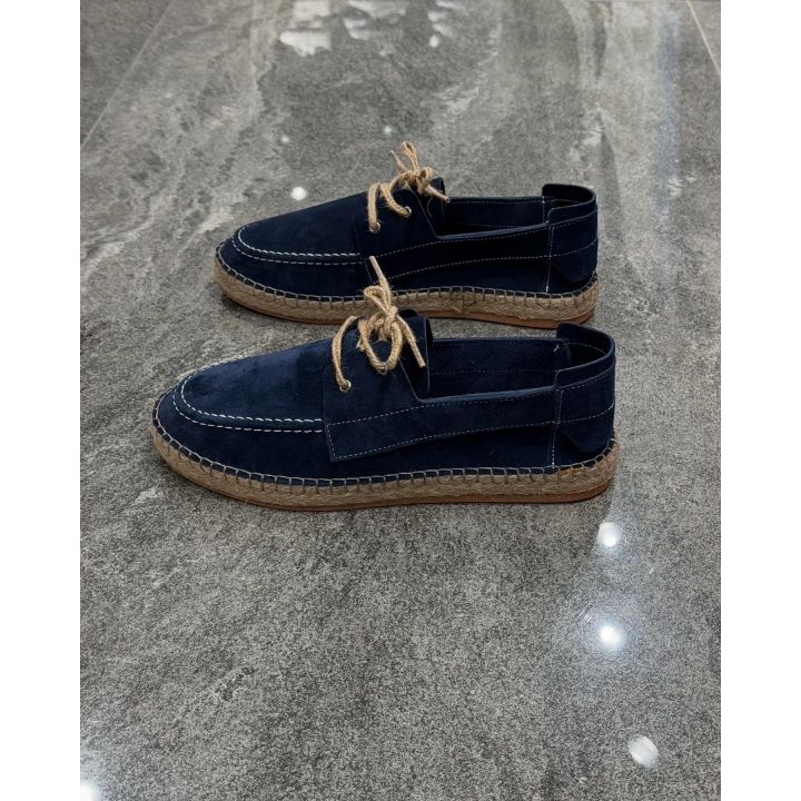Erkek Espadril Laci Bağcık Detaylı Loafer Ayakkabı