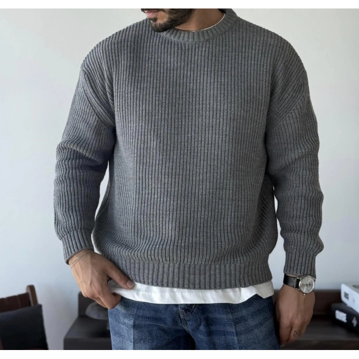 Giesto Gri Örme Triko