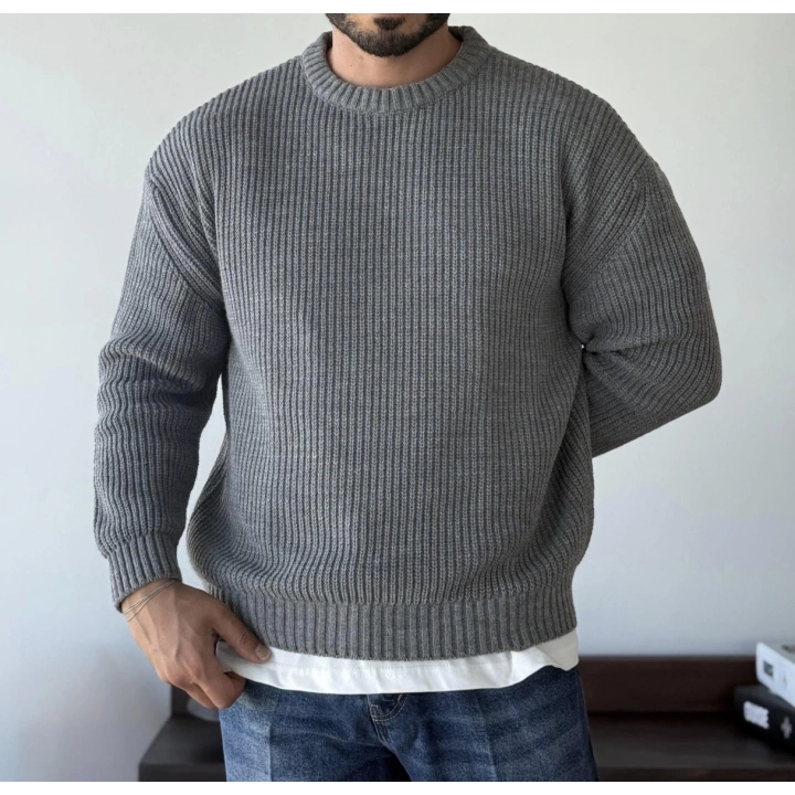 Giesto Gri Örme Triko