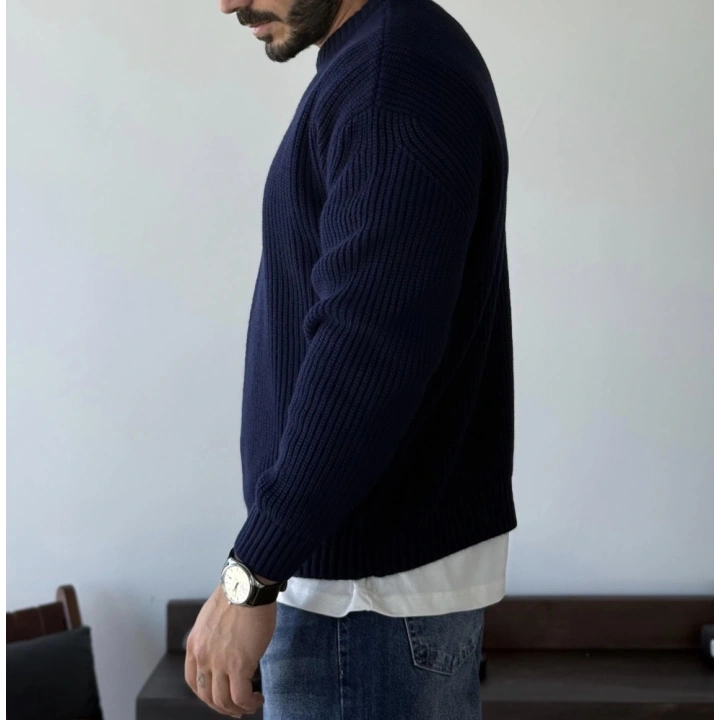 Giesto Lacivert Örme Triko