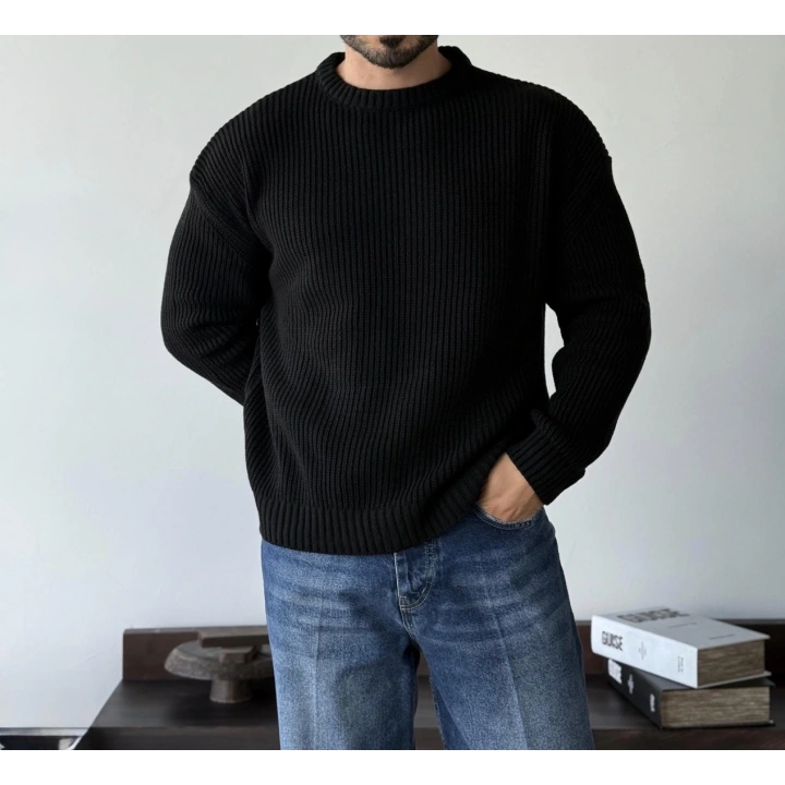 Giesto Siyah Örme Triko