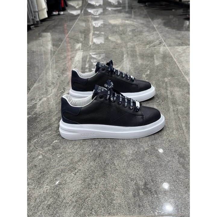 Gues Deri Lacivert Beyaz Spor Ayakkabı