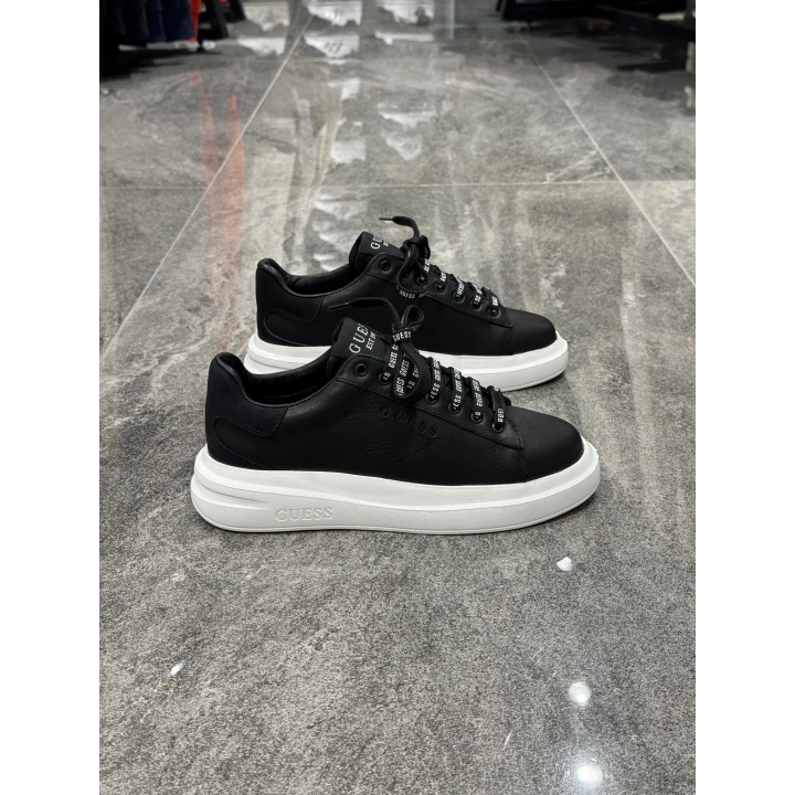 Gues Deri Siyah Beyaz Spor Ayakkabı