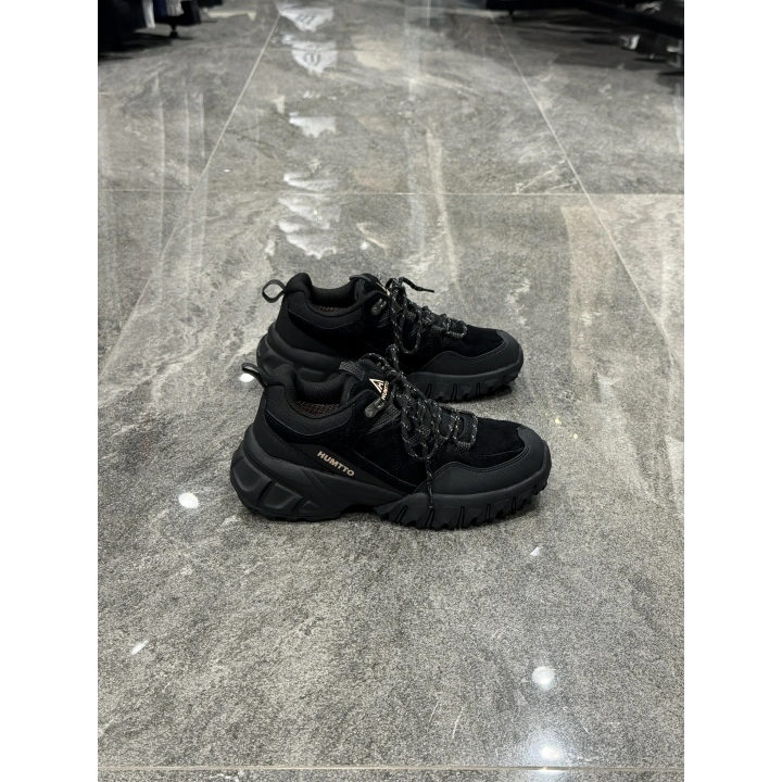 Humtto Kadın outdoor Siyah Deri Ayakkabı