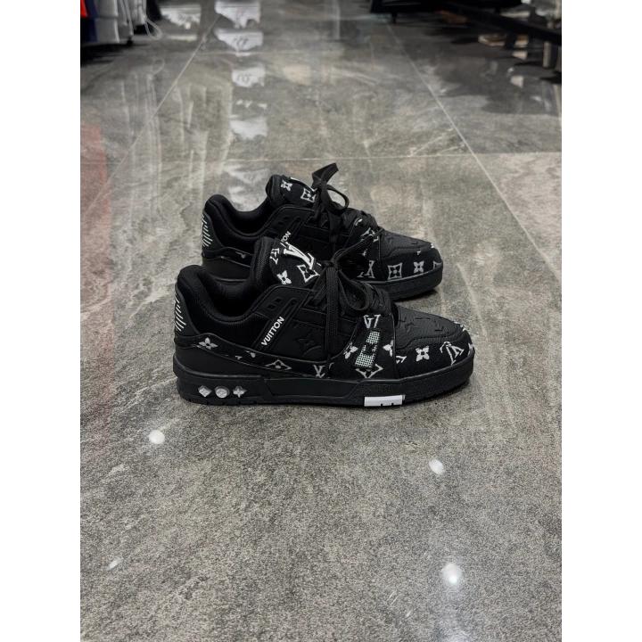 Louıs Vuıtton Trainer Siyah Beyaz Benek Detaylı Spor Ayakkabı