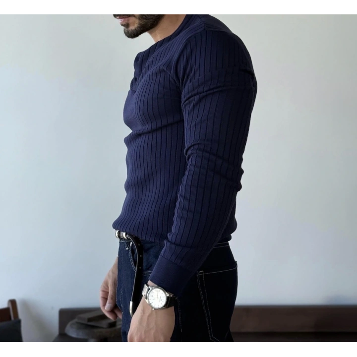 Marco Düğmeli Lacivert Sweat