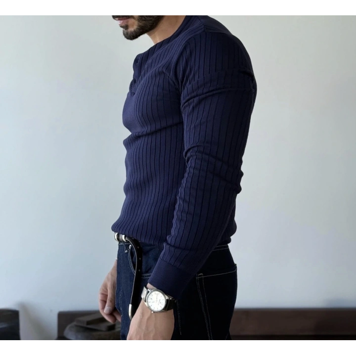 Marco Düğmeli Lacivert Sweat