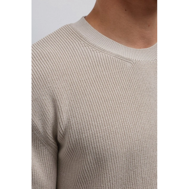 Marco Krem İnce Detaylı Triko