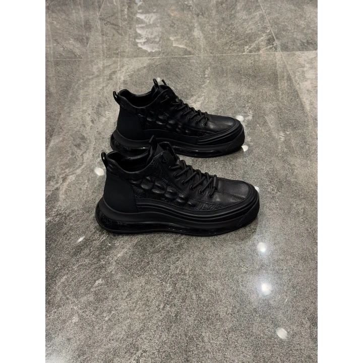 Marco Siyah Desen Air Tabanlı Deri Bot