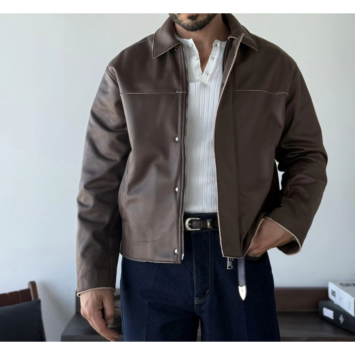 Marco Suni Nubuk Deri Kahve Mont