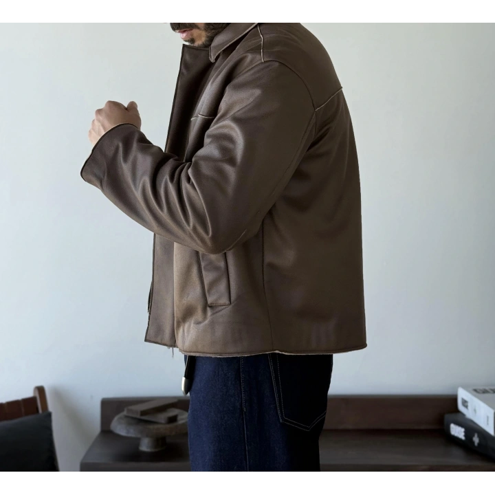 Marco Suni Nubuk Deri Kahve Mont