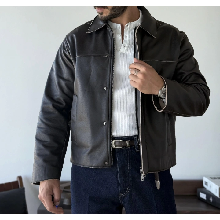 Marco Suni Nubuk Deri Siyah Mont