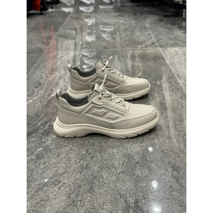 Marcomen 152-22604 Full Krem Deri Spor Ayakkabı