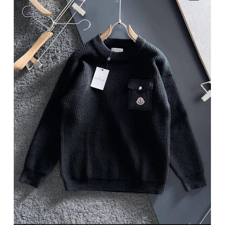 Moncler Triko Siyah Sweatshirt