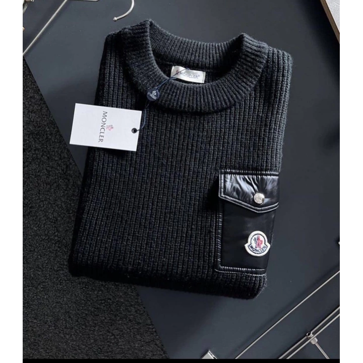 Moncler Triko Siyah Sweatshirt