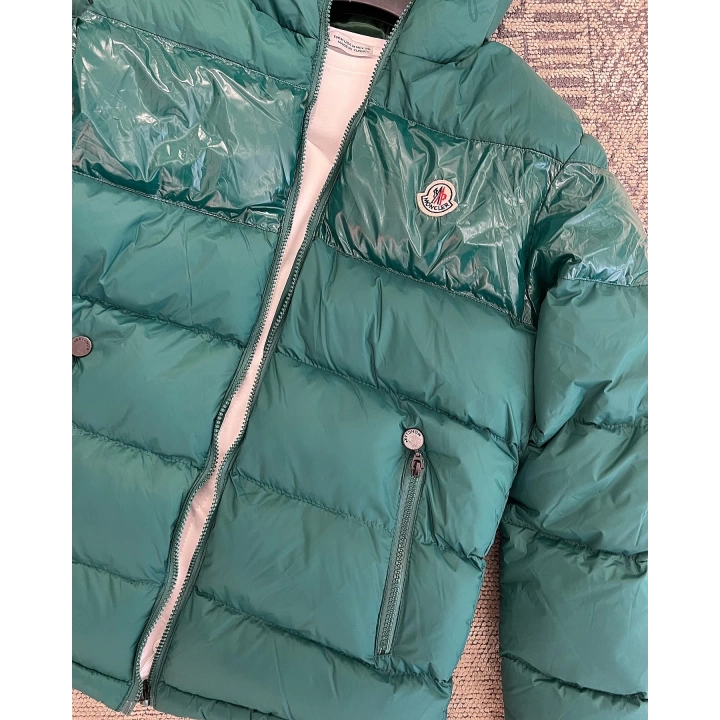 Moncler Yeşil Kapüşonlu Şişme Mont