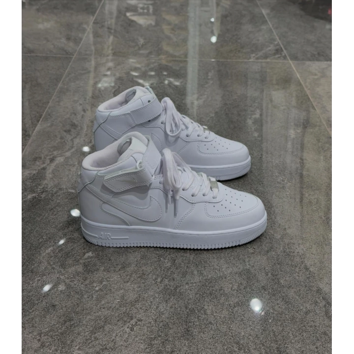 Nıke Air Force 107 Mid Beyaz Beyaz Spor Ayakkabı