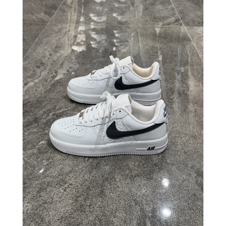 Nıke Air Force Beyaz Gri Benek Detaylı Spor Ayakkabı