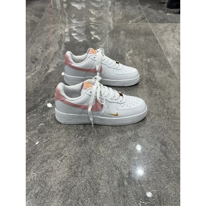 Nıke Air Force Beyaz Pembe Altın