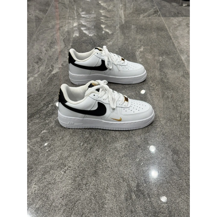 Nıke Air Force Beyaz Siyah Altın