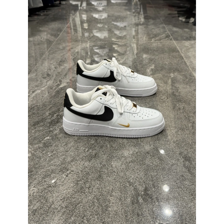 Nıke Air Force Beyaz Siyah Altın