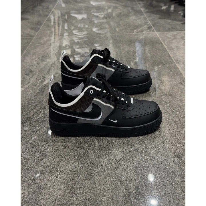Nıke Air Force React Black White