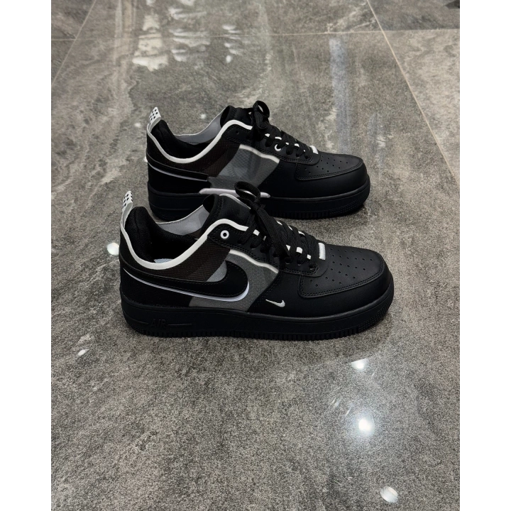 Nıke Air Force React Black White