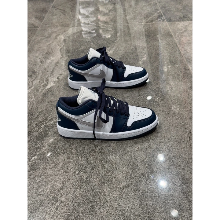 Nıke Air Jordan 1 Low Laci Beyaz Gri Detaylı