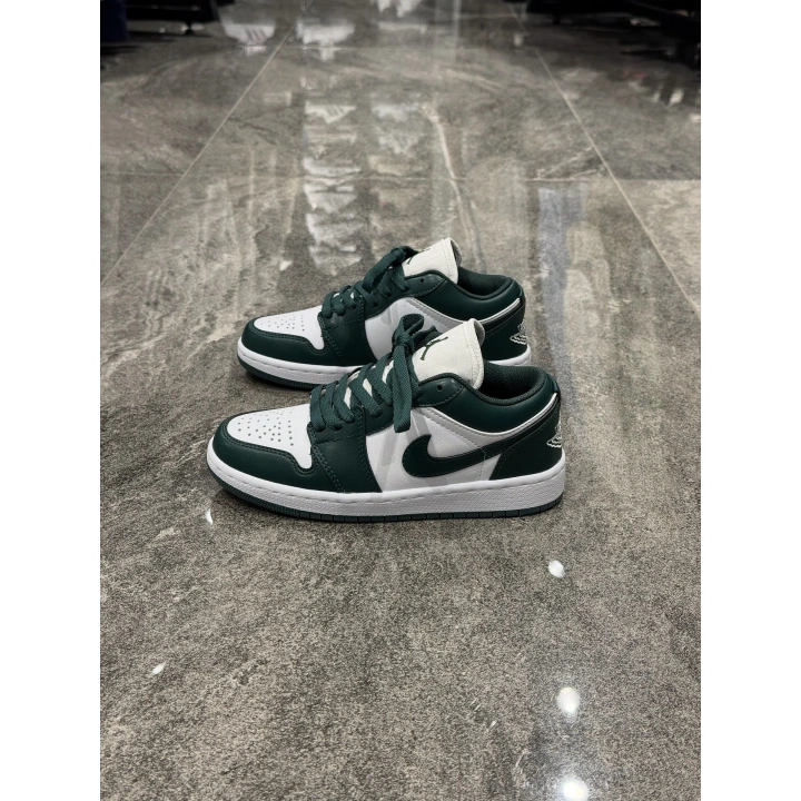 Nıke Air Jordan 1 Low Yeşil Beyaz Detaylı