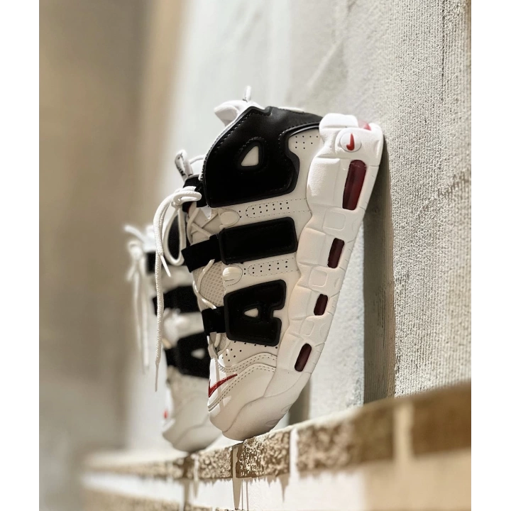 Nıke Air More Uptempo Beyaz Siyah Kırmızı