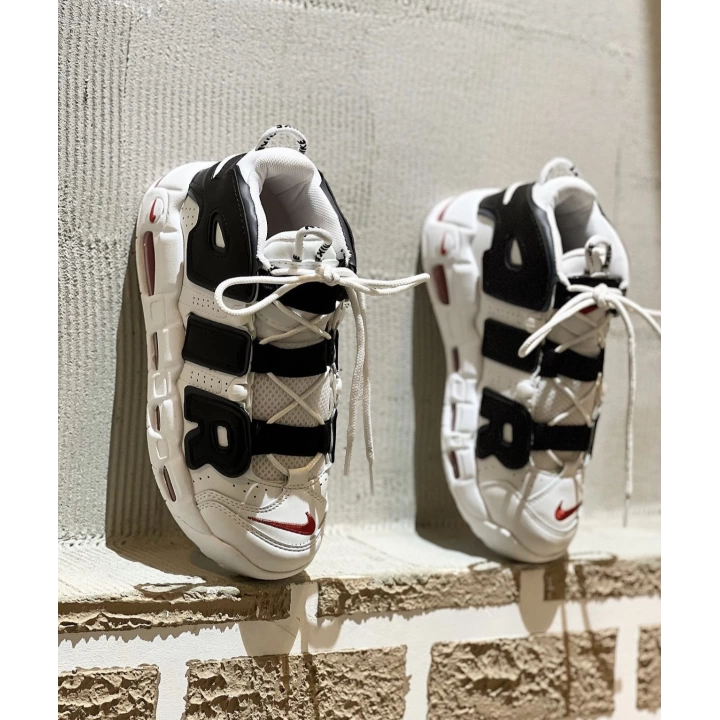 Nıke Air More Uptempo Beyaz Siyah Kırmızı