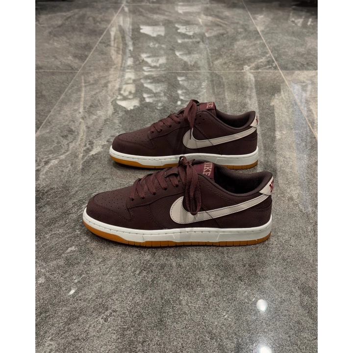 Nike Dunk Low Crazy Deri Mürdüm Beyaz Spor Ayakkabı