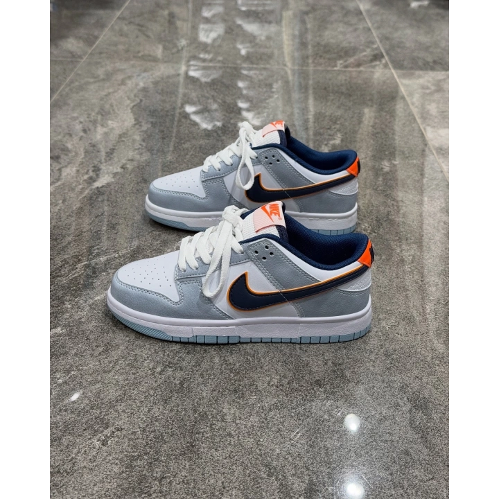 Nike Dunk Low Gri Beyaz Laci Detaylı