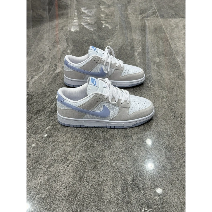 Nike Dunk Low SB Beyaz Bej Buz Mavi Detaylı